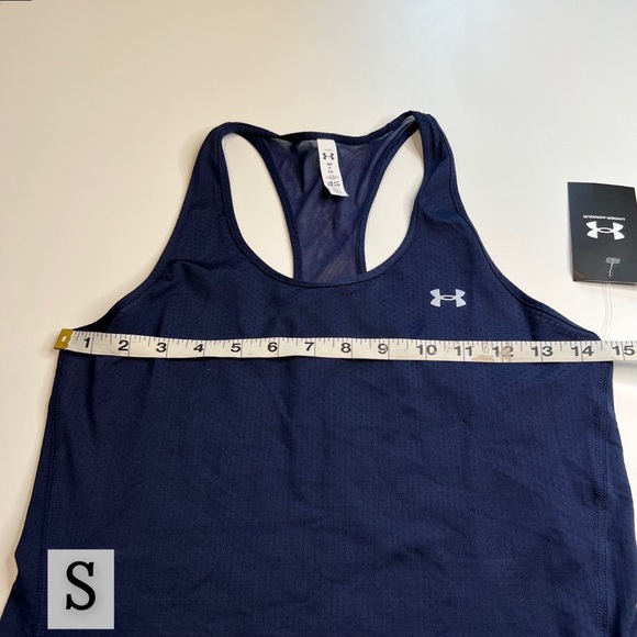 Under Armour Navy Blue Athletic Racerback Tank Top, Multiple Sizes, NWT!! - Picture 6 of 11